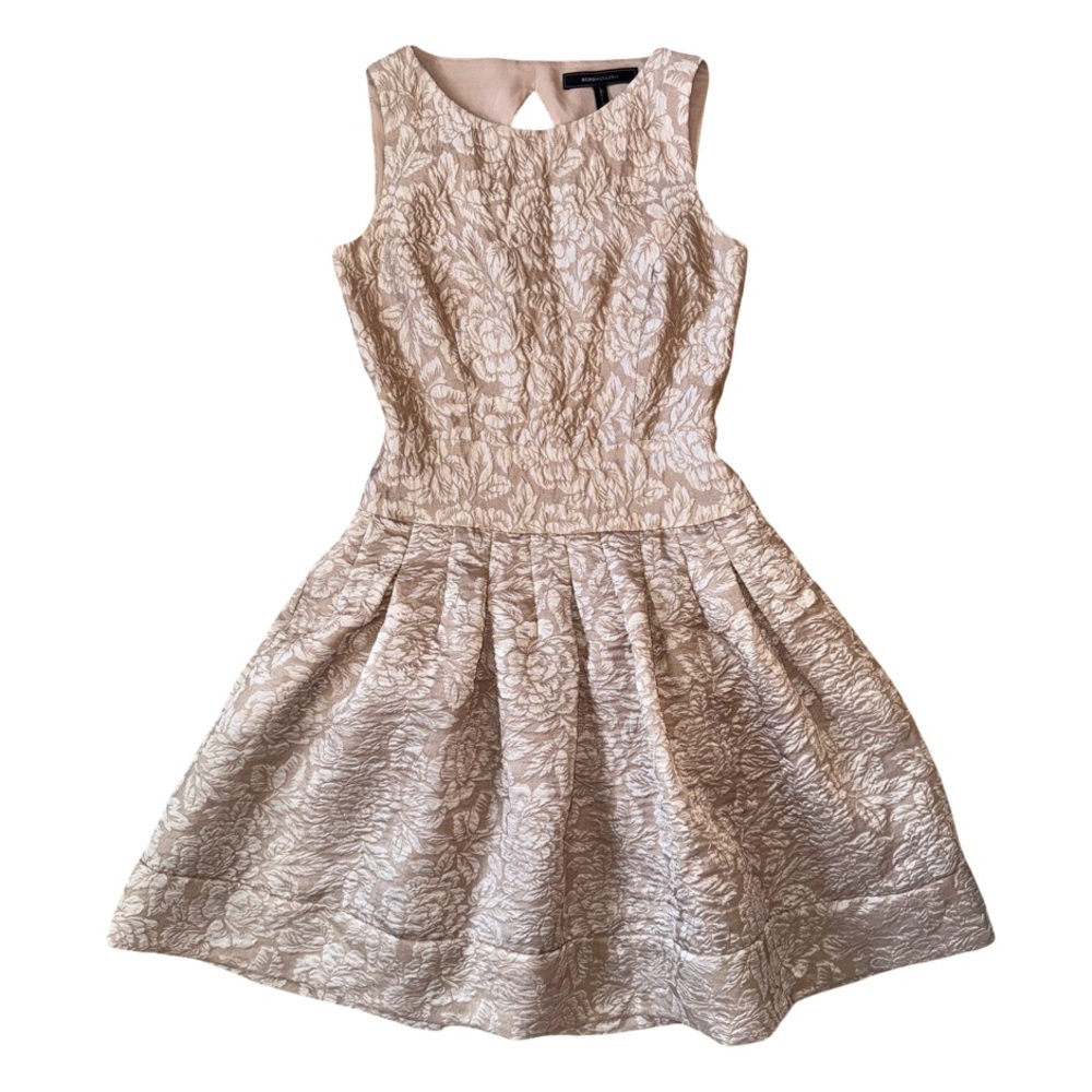 Gold BCBGMaxAzria Cocktail Dress - Size 0